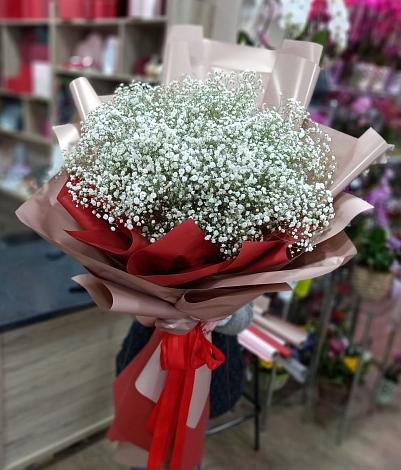Букет цветов из: Гипсофила в Сенном