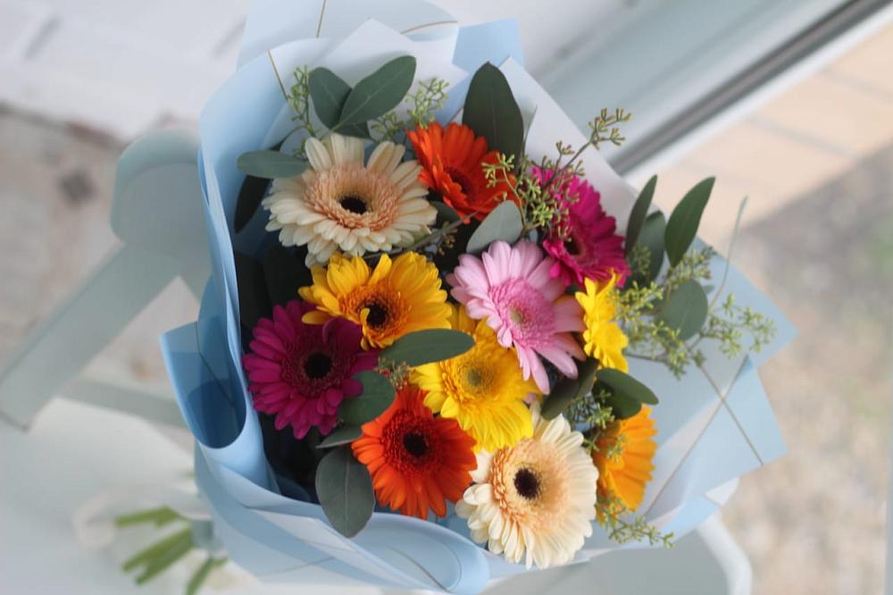 Букет цветов из: Герберы в Сенном