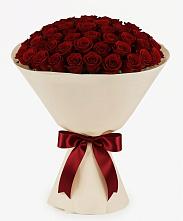Букет 101 Бордовая роза Блэк Бакарра в Сенном