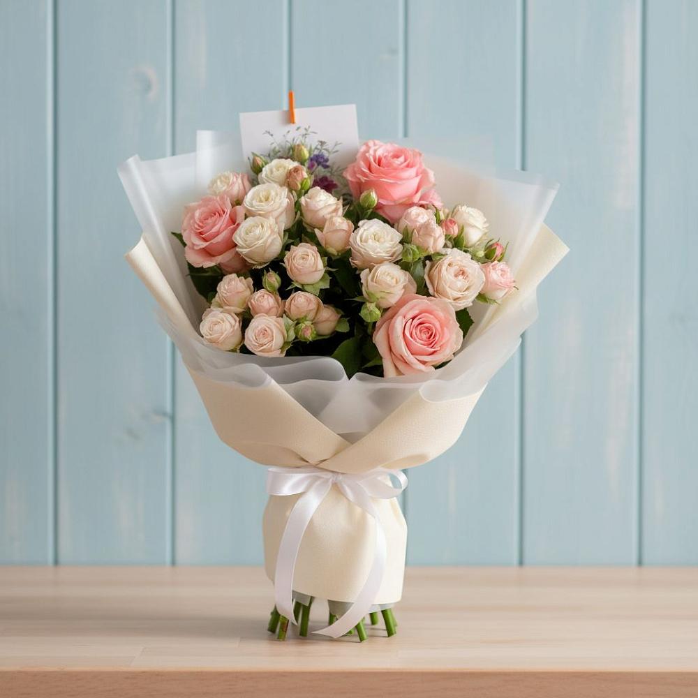 Букет цветов из: Розы в Сенном