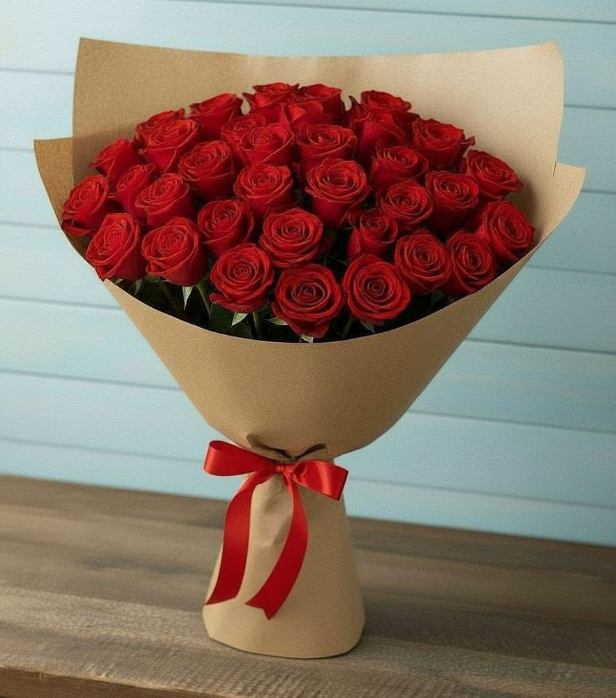 Букет Красные розы Милано в Сенном