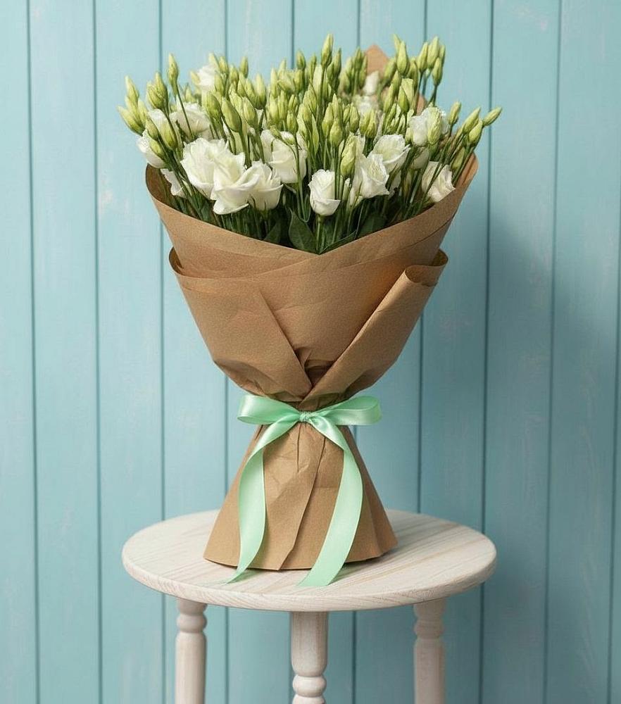 Букет цветов из: Лизиантусы в Сенном