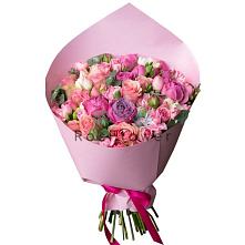 Букет цветов из:  Розы #REPLACE_PRED# Сенном