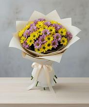 Букет цветов из:  Хризантемы в Сенном