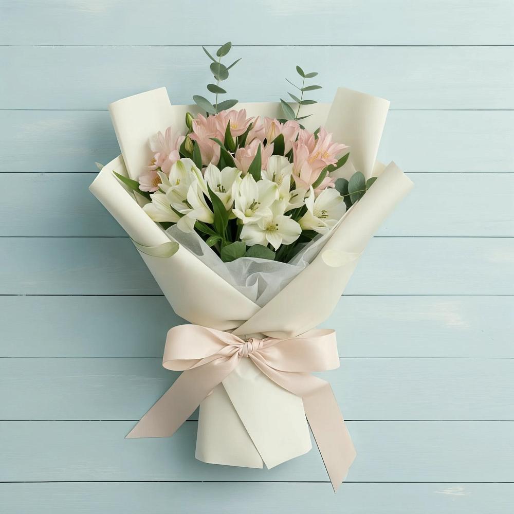 Букет цветов из: Альстромерии в Сенном