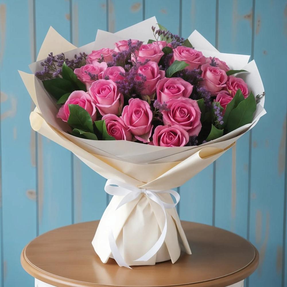 Букет цветов из: Розы в Сенном